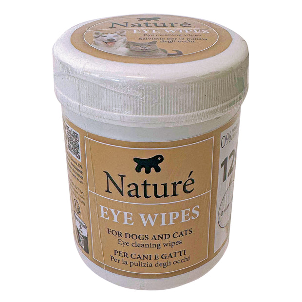 NATURÉ LINGETTES NETTOYANTES POUR LES YEUX – POUR CHIENS ET CHATS (120)