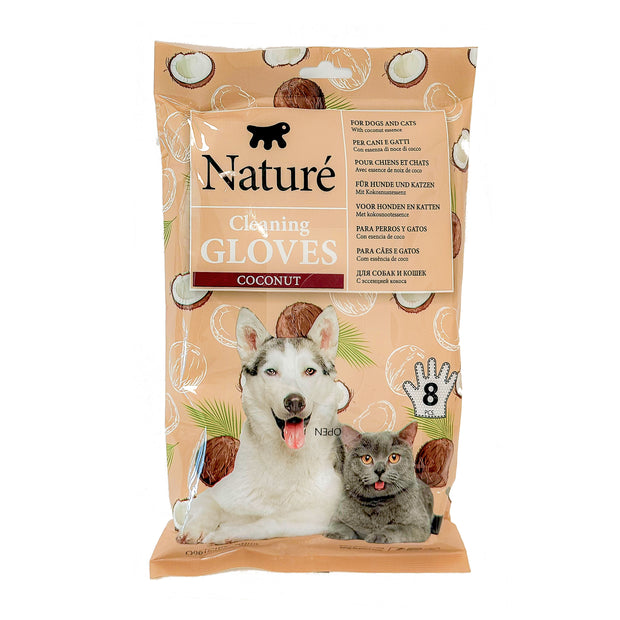 NATURÉ GANTS NETTOYANTS À LA NOIX DE COCO (X8)