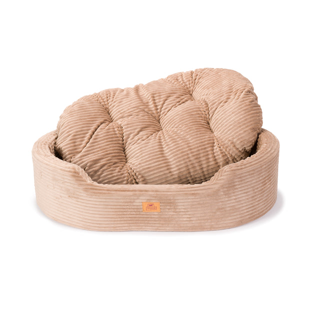 DANDY CORDUROY Panier divan avec coussin amovible pour chiens et chats