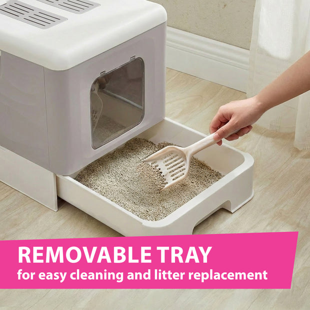 SAHARA Maison Toilette pour Chats