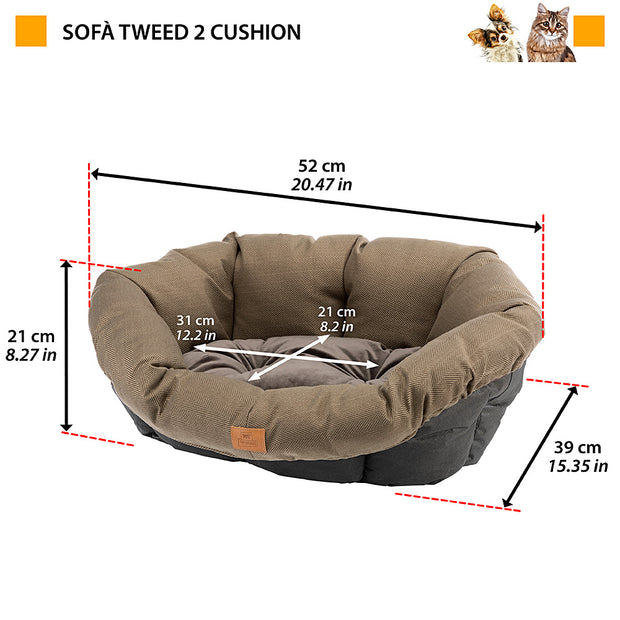SOFA' TWEED CUSHION