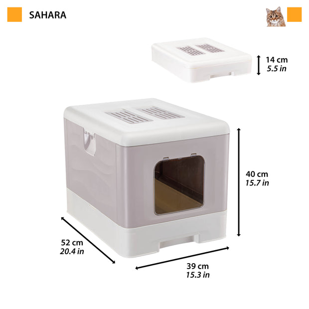 SAHARA Maison Toilette Por Chats