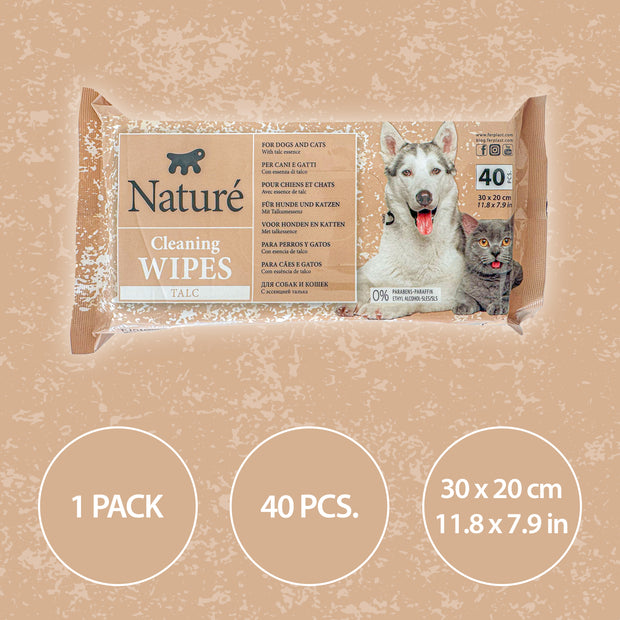 NATURÉ LINGETTES AU TALC (X40)
