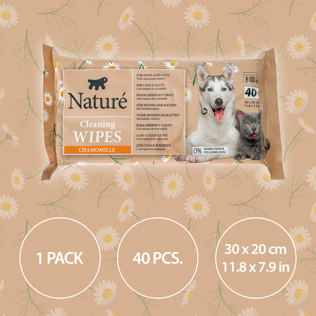 NATURÉ LINGETTES À LA CAMOMILLE (X40)
