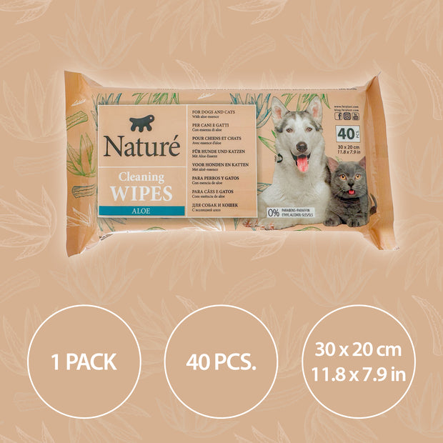 NATURÉ LINGETTES À L'ALOE VERA (X40)