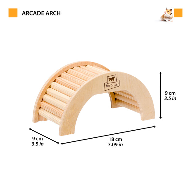 ARCADE ARCH Jouet en bois pour hamster