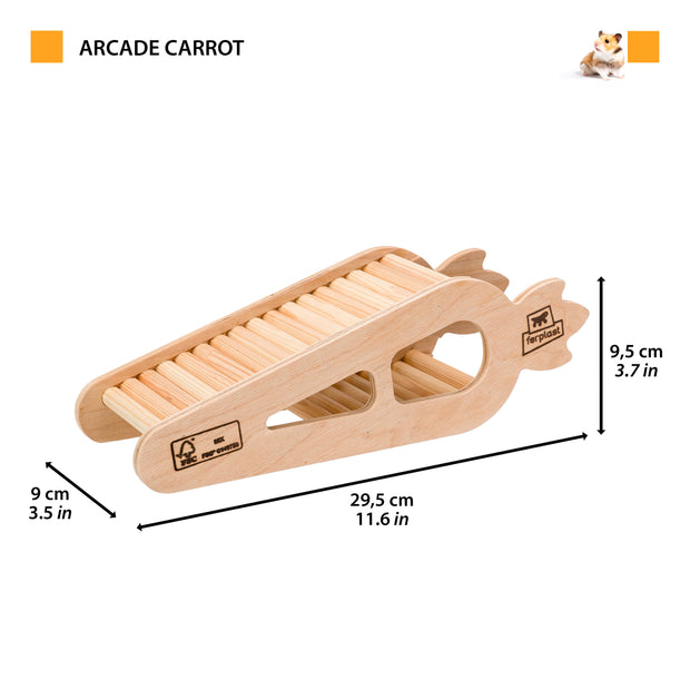 ARCADE CARROT Gioco in legno per criceti