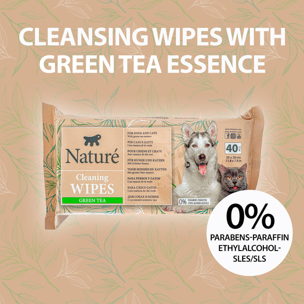 NATURÉ LINGETTES AU THÉ VERT (X40)