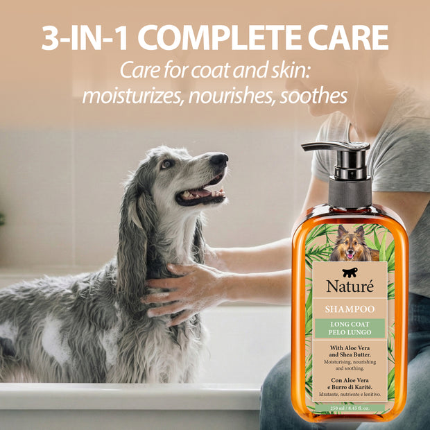 SHAMPOING NATURÉ POUR CHIENS À POIL LONG