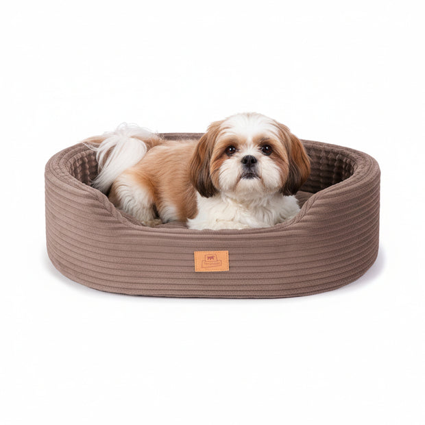 DANDY CORDUROY Panier divan avec coussin amovible pour chiens et chats