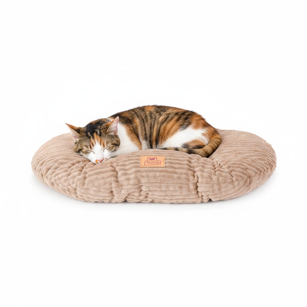 RELAX CORDUROY Coussin ovale pour chiens et chats