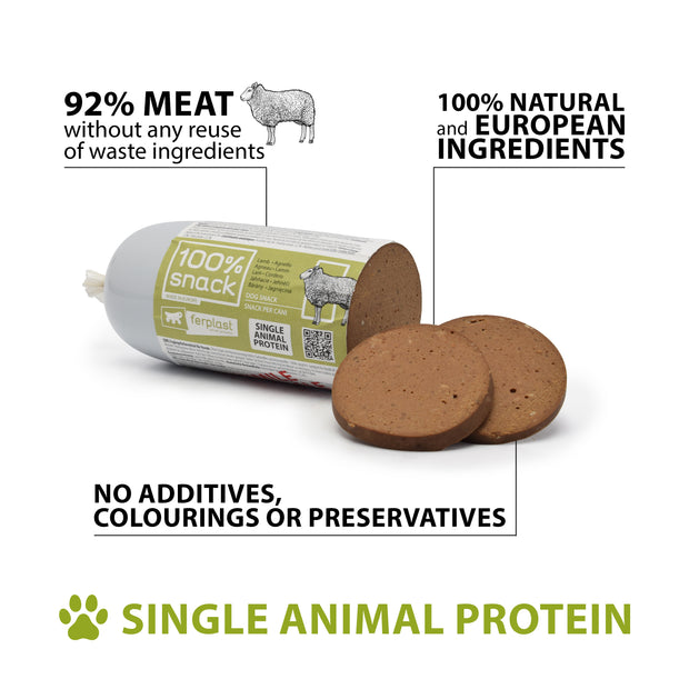 100% SNACK LAMB SAUSAGE