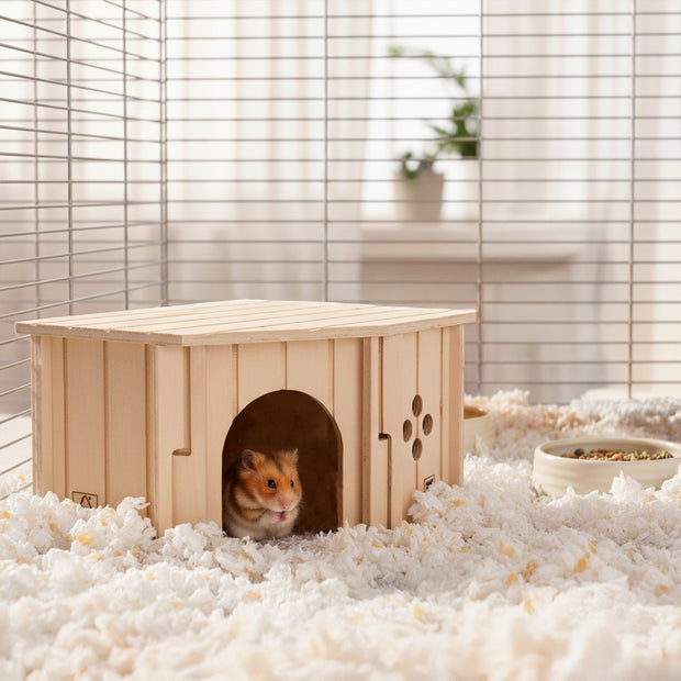SIN CORNER Maison d’angle en bois pour petits animaux