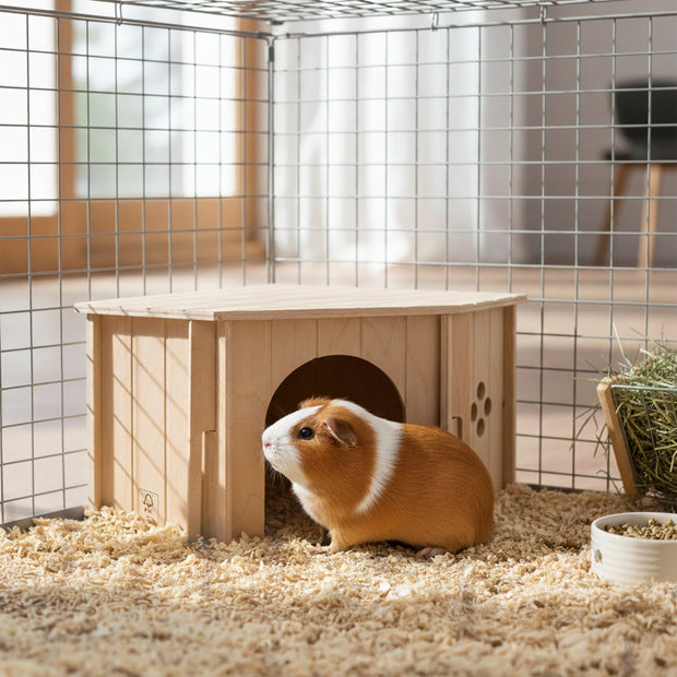SIN CORNER Maison d’angle en bois pour petits animaux