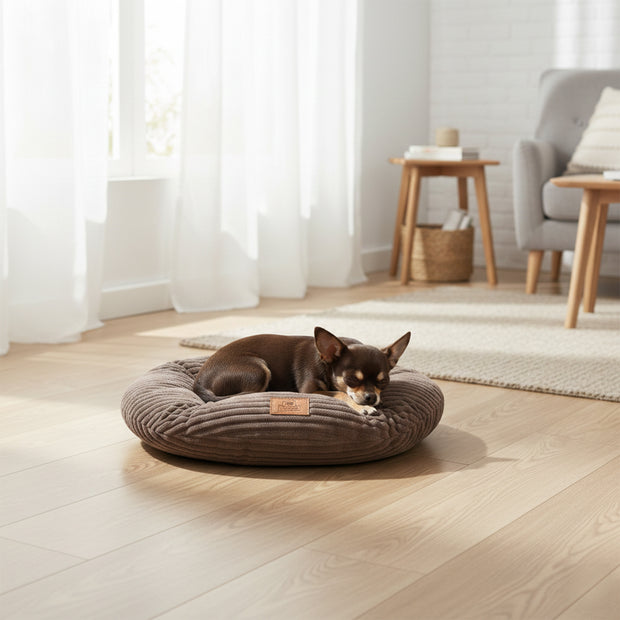 RELAX CORDUROY Coussin ovale pour chiens et chats