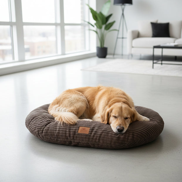 RELAX CORDUROY Coussin ovale pour chiens et chats