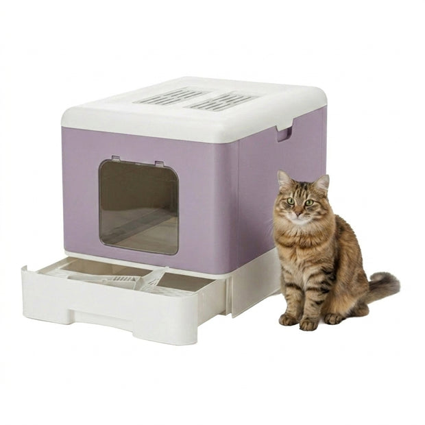 SAHARA Maison Toilette pour Chats