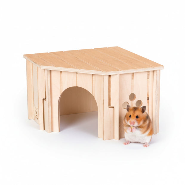 SIN CORNER Maison d’angle en bois pour petits animaux