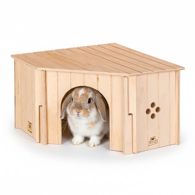 SIN CORNER Maison d’angle en bois pour petits animaux