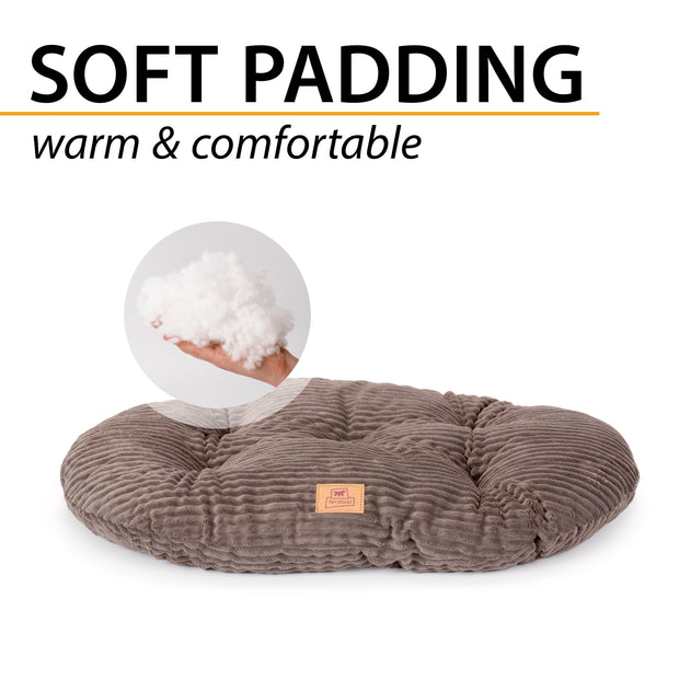 RELAX CORDUROY Coussin ovale pour chiens et chats