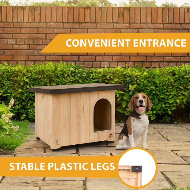 CLICKO Niche pour chien en bois