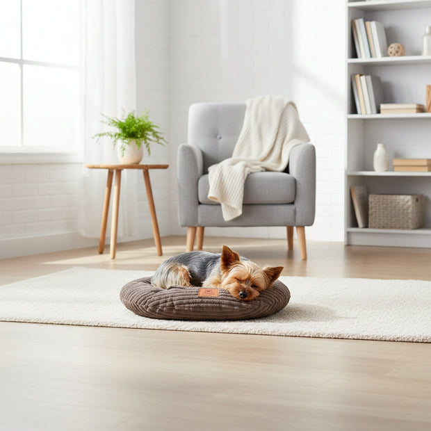 RELAX CORDUROY Coussin ovale pour chiens et chats