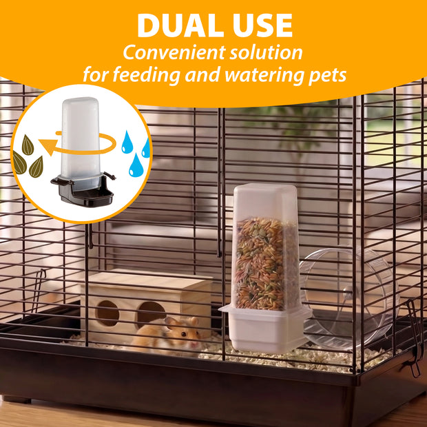 Distributeur d’eau ou de nourriture pour hamsters et oiseaux