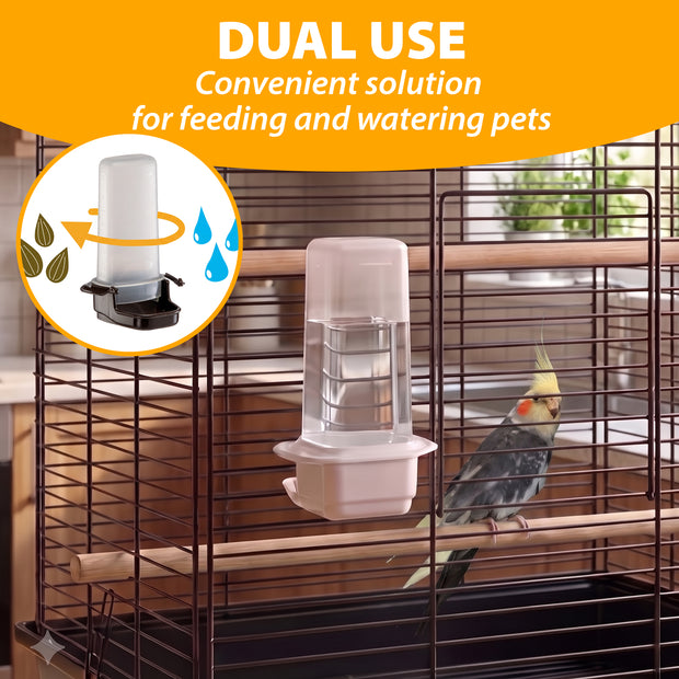 Distributeur d’eau ou de nourriture pour hamsters et oiseaux