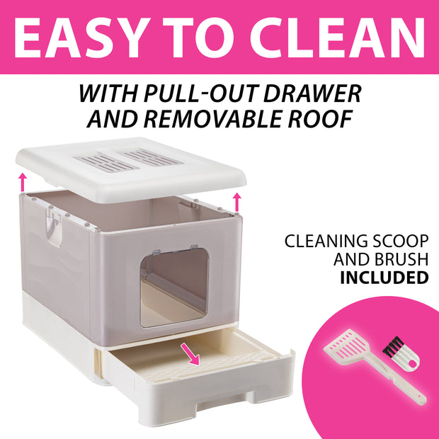 SAHARA Maison Toilette Por Chats