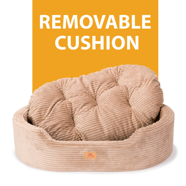 DANDY CORDUROY Panier divan avec coussin amovible pour chiens et chats