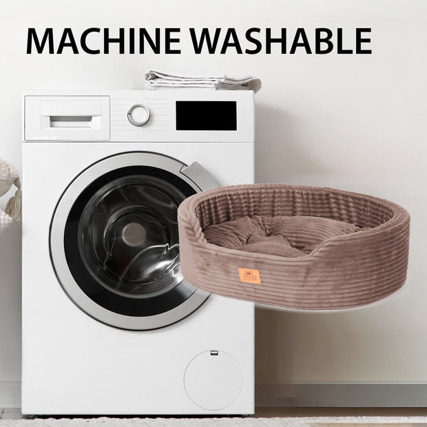 DANDY CORDUROY Panier divan avec coussin amovible pour chiens et chats