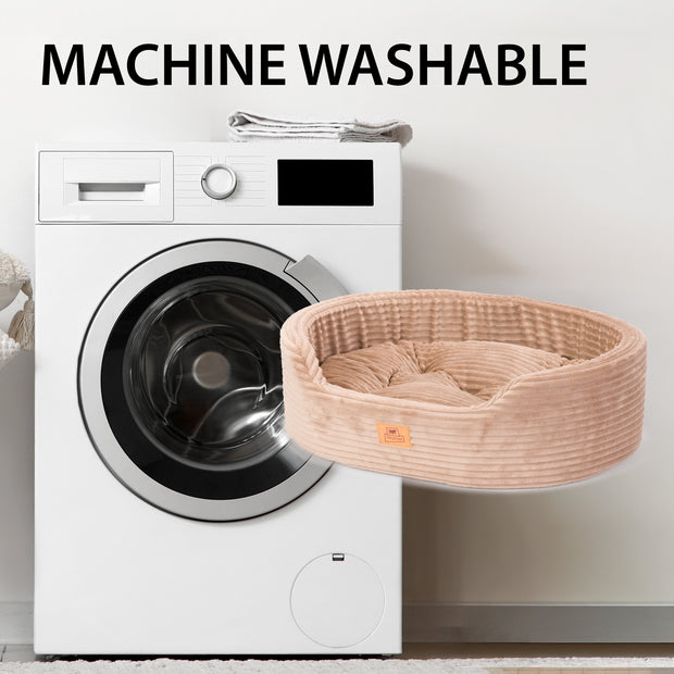 DANDY CORDUROY Panier divan avec coussin amovible pour chiens et chats